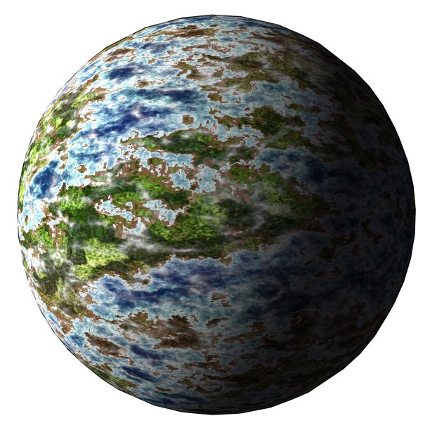 幻想星球3d插图孤立的白色背景图片下载