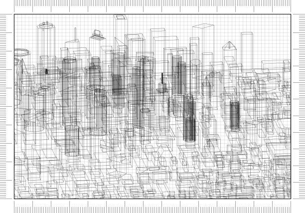 城市设计建筑师蓝图图片下载