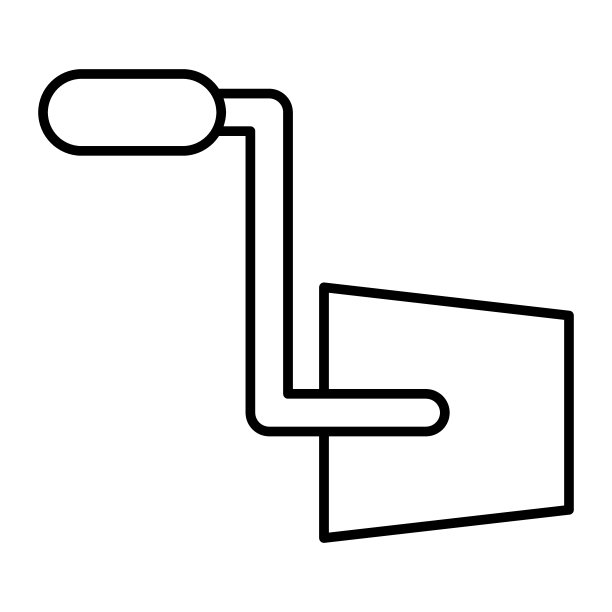 抹刀细线图标。抹刀矢量插图孤立在白色上。修复大纲风格设计，专为网页和应用程序。Eps 10。图片下载