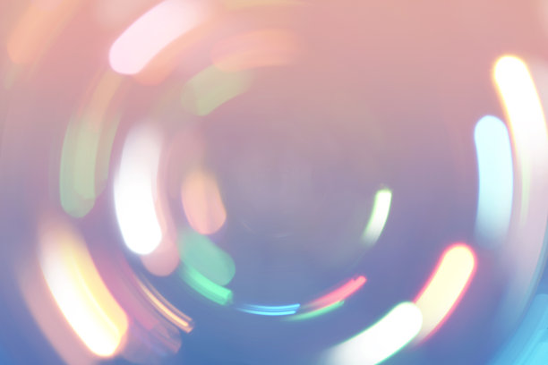 散景灯的背景。在蓝色和粉色背景上散焦的光圈。照片可用于网页设计，表面纹理，壁纸，印刷产品等。图片下载
