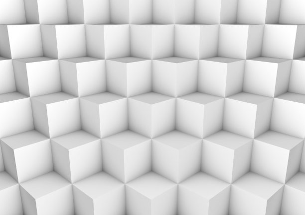 白色立方体的3d楼梯。抽象的背景图片下载