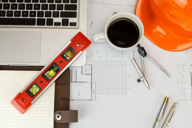 咖啡，头盔等图纸，建筑概念图片下载