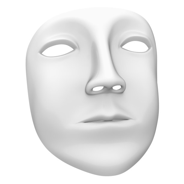 白色背景中的白色遮罩图片下载