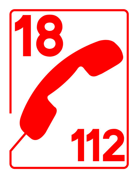 18 / 112消防员图标，白色背景图片下载