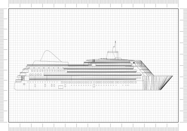 邮轮概念建筑师蓝图图片下载