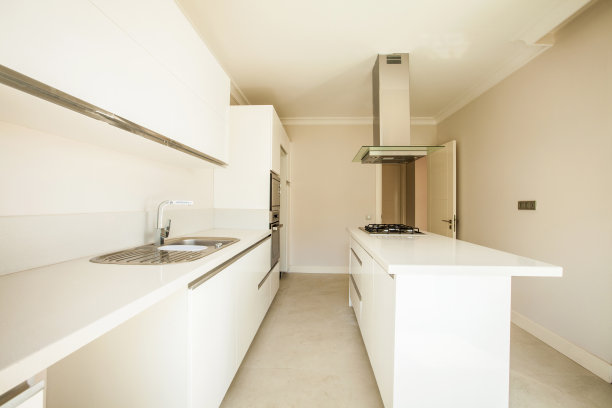 空的白色的厨房图片下载