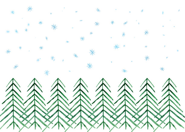 圣诞树贺卡素材图片