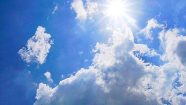 蓝天白云和阳光图片下载