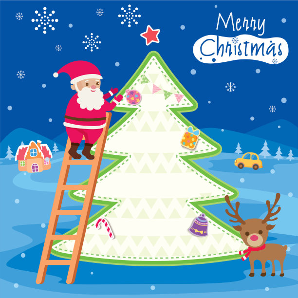 可爱的圣诞老人图片下载