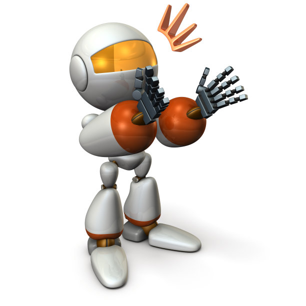 机器人鼓掌称赞。图片下载