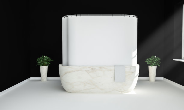 浴帘模型图片下载