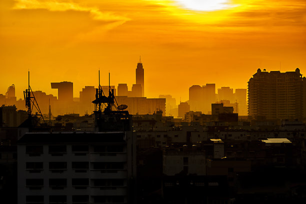 曼谷城的黄昏图片下载