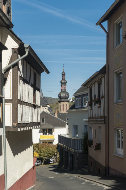 Cochem的街景，德国图片下载