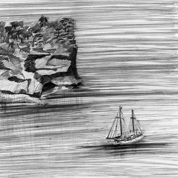 帆船概念图图片下载