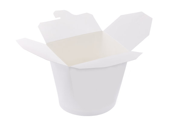 包的食物。集装箱运输用纸箱。孤立。运送食品的包裹。在白色的背景上。图片下载