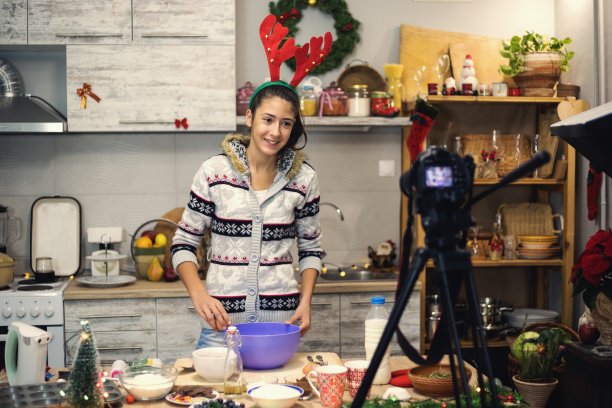 圣诞烘焙和视频博客图片下载