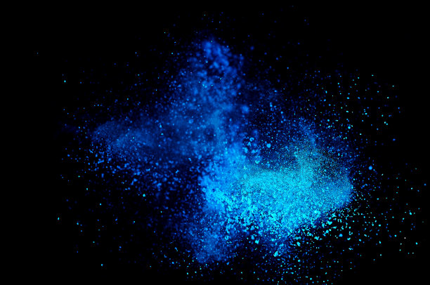 彩色粉末爆炸。抽象特写灰尘的背景。色彩斑斓的爆炸。油漆胡里节图片下载