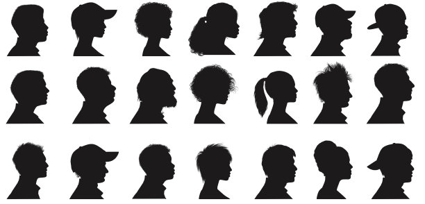 人剖面轮廓图片下载