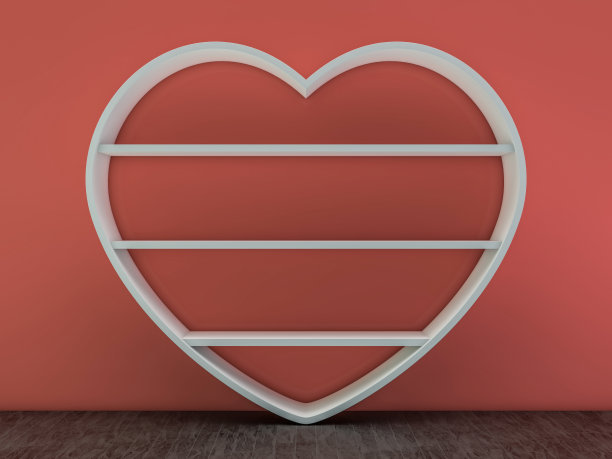 白空柜。有架子的橱柜。3 d图片下载