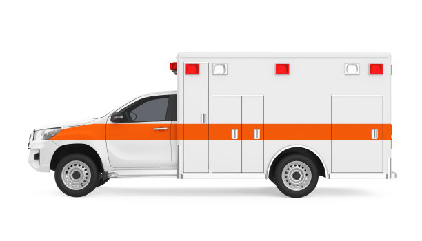 救护车汽车孤立图片下载