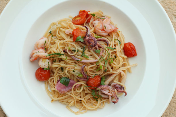 海鲜扁面条图片下载