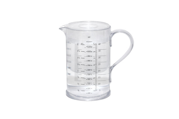 测量塑料罐图片下载