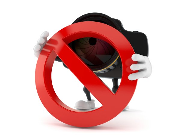 带有禁止符号的相机字符图片下载