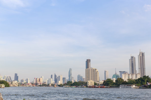 首都和河流的景色图片下载