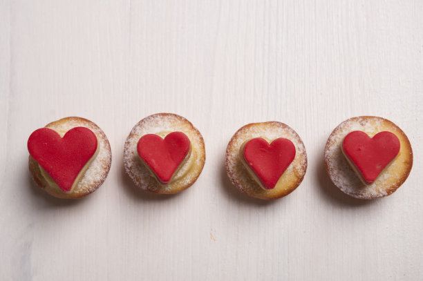 可爱的心形饼干图片下载