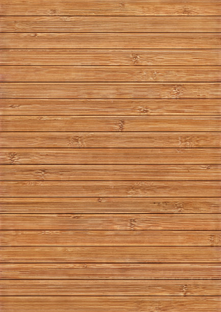 天然棕竹板条地垫，质朴的质感图片下载