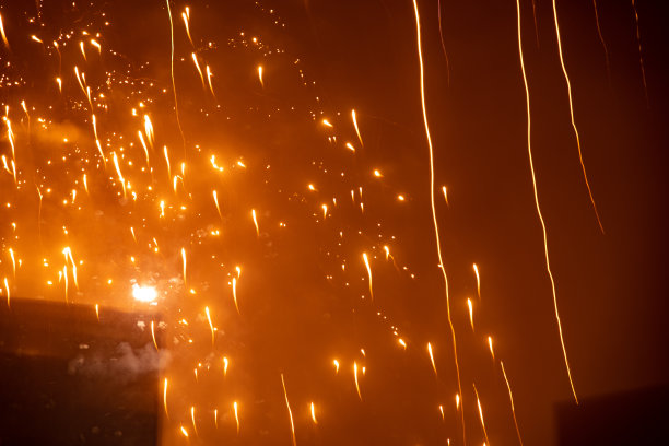 鞭炮庆祝新年排灯节图片下载