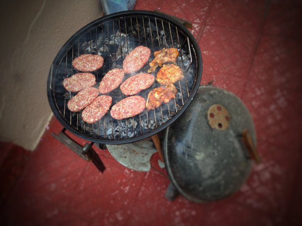 肉丸和烤鸡图片下载