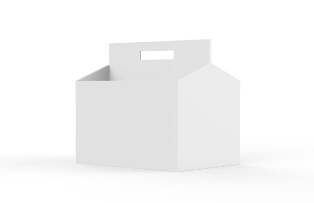 白色空白6包啤酒包装在白色地板上模拟，3d插图图片下载