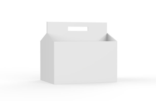 白色空白6包啤酒包装在白色地板上模拟，3d插图图片下载