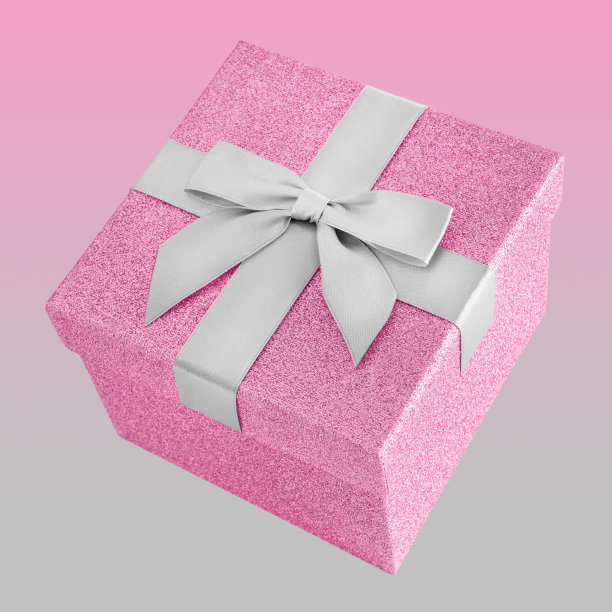 粉红色的礼物背景图片下载