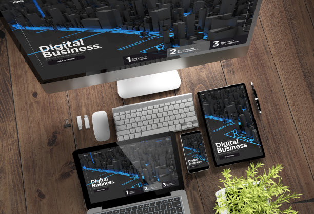 木制桌面设备数字化业务图片下载