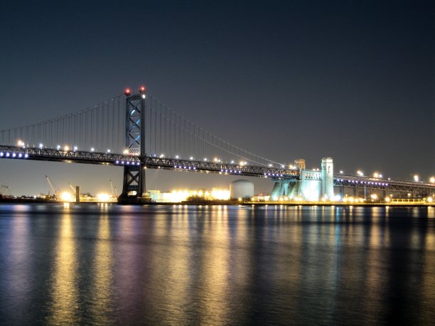 本·富兰克林桥-美国宾夕法尼亚州费城图片下载