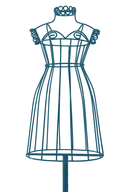 衣服铁人体模型显示妇女和女孩孤立在白色图片下载