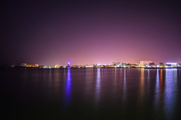 夜晚的城市风光图片下载