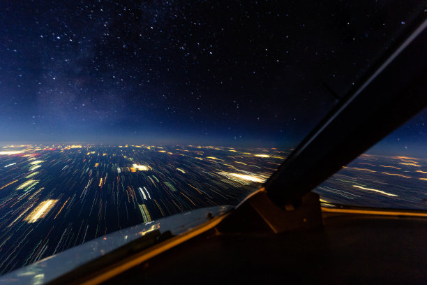 客机运动模糊速度图片下载