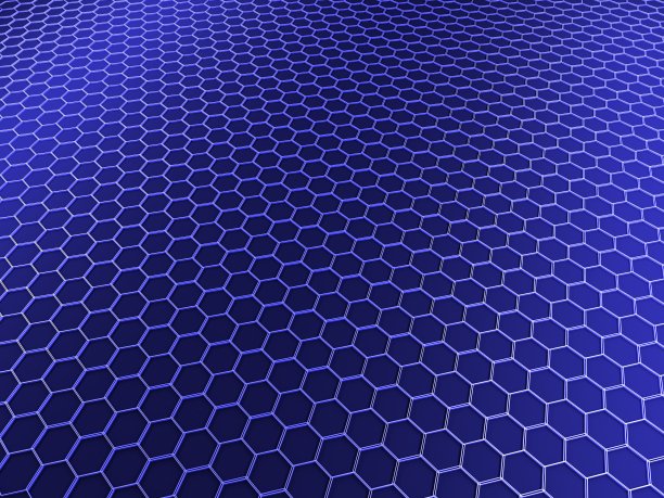 蓝色的蜂窝图片下载