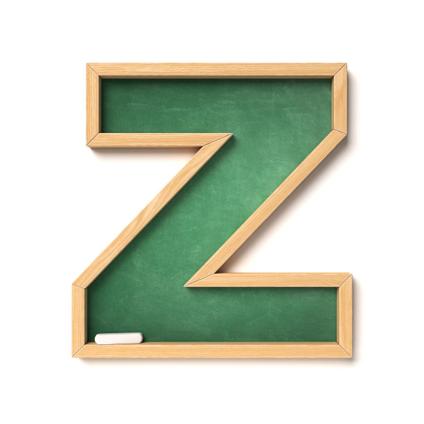 粉笔字体3d渲染字母Z图片下载