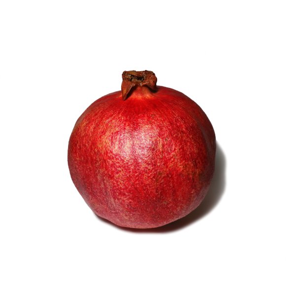 石榴果实红色明亮，孤立白色。图片下载