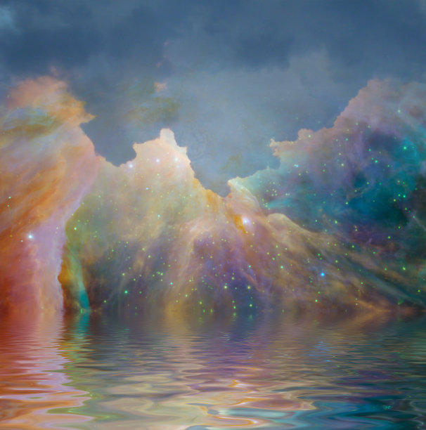 色彩斑斓的星云图片下载