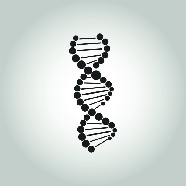 DNA图标。基因的概念。矢量符号图片下载