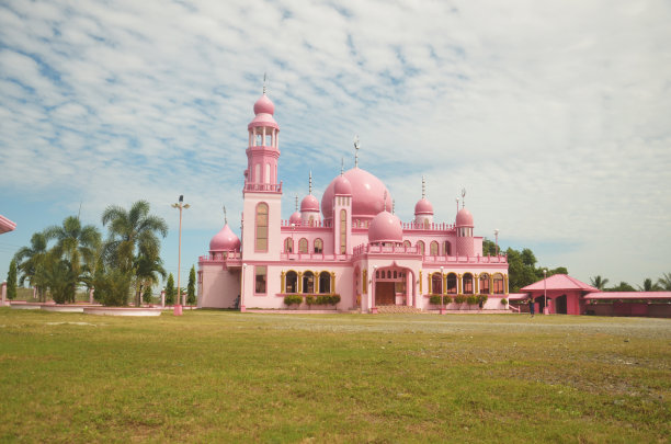 粉色清真寺的照片图片下载