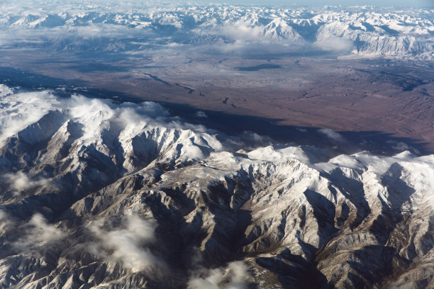 怀特山脉，欧文斯谷和内华达山脉图片下载