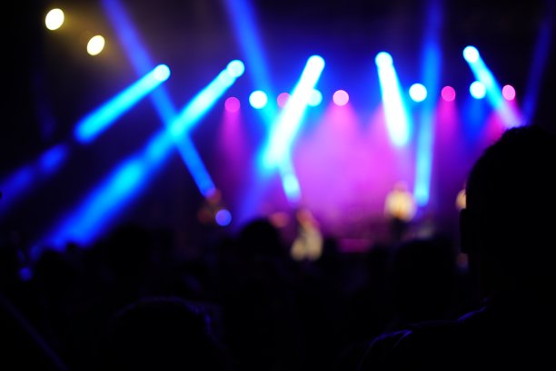 音乐会人群轮廓图片下载