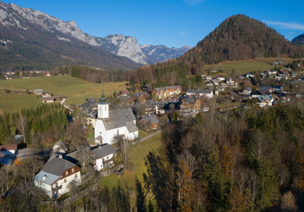 圣莱昂哈德教堂，坏澳大利亚，斯泰尔马克，澳大利亚，奥地利图片下载