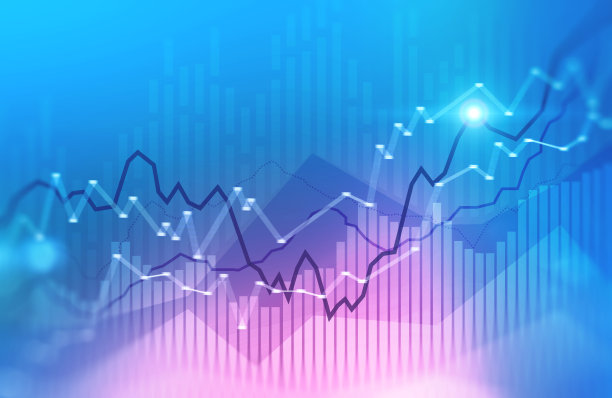 蓝色和紫色图形沉浸式界面图片下载